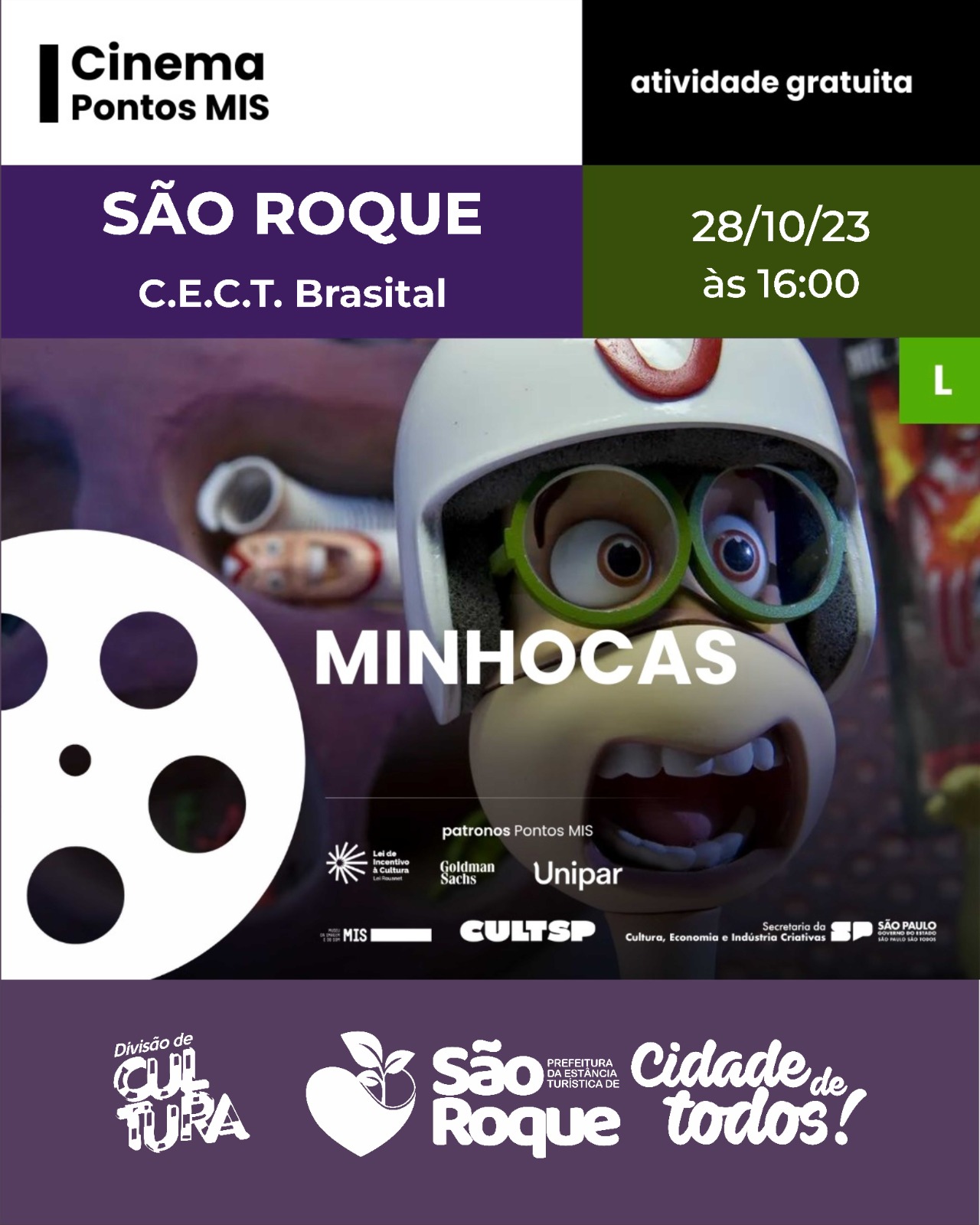 Minhocas, que é um filme de animação brasileiro em stop-motion,